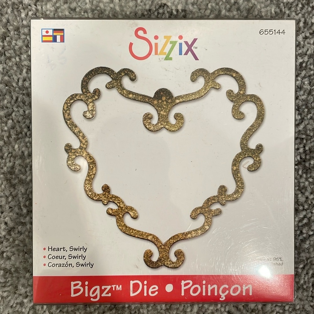 Sizzix | Heart, Swirly | Bigz Die | New